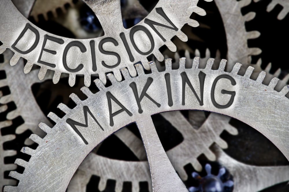 A picture of decision-making cogs